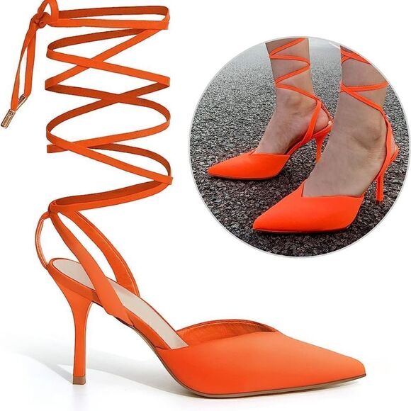 (7-2787)  🔥3/$20🔥 Mysoft Women's Wrap Heeled Sandals Strappy Sz 8 - Picture 10 of 13